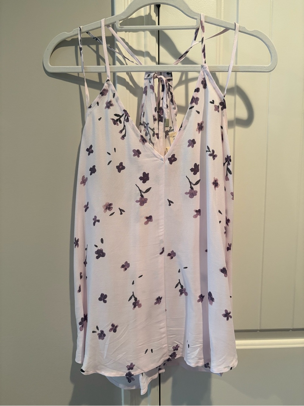 lovestitch Floral V-Neck Tie-Back Camisole